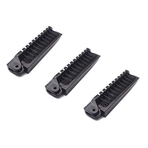 Aeyistry 3 Pcs Portable Travel Hair Comb Brush Foldable Massage Hair Comb Anti-static Hairdressing Tools Set(Black)