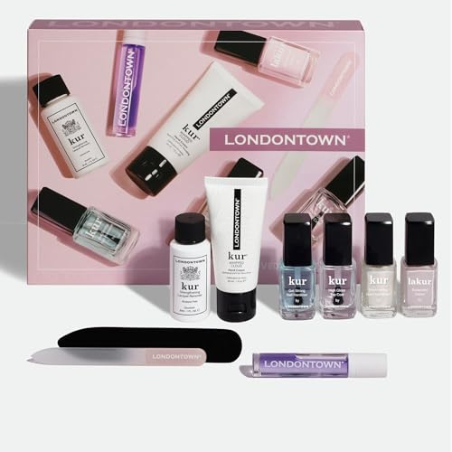 LONDONTOWN Most-Loved & Must-Haves Complete Nail Polish Set - Manicure Essentials, Nail Care, Cuticle Tools with Nail Polish