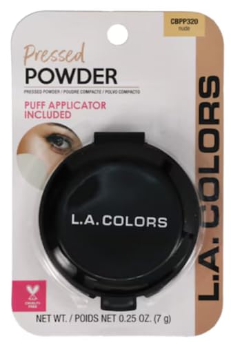 LA Colors Pressed Powder wih Applicator, BPP320 Nude, 0.35 Oz
