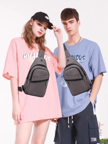 AOSTIHOT Crossbody Small Sling Backpack Sling Bag for Women Men, Chest Bag Daypack Crossbody for Travel Sport Running Hiking