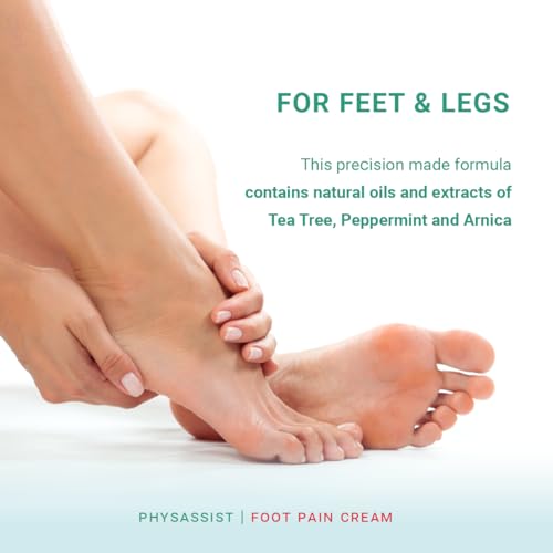 PhysAssist Soothing Foot Cream to Feet and Legs. 4 oz Jar