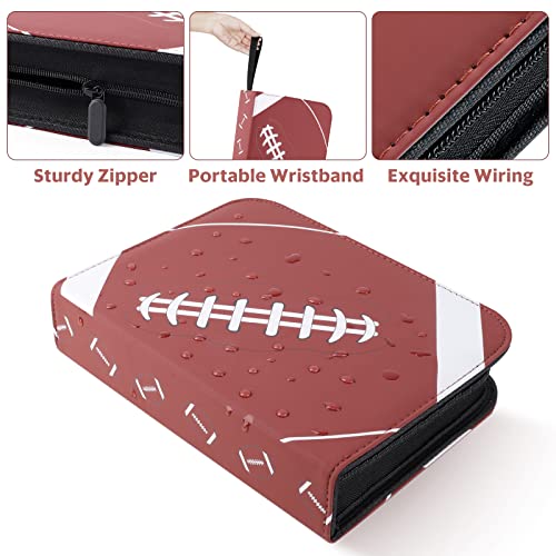 Mlikero 440 Pockets Football Card Binder, Football Trading Cards, Display Case with Football Card Sleeves Card Holder Protectors Set for Football Cards…