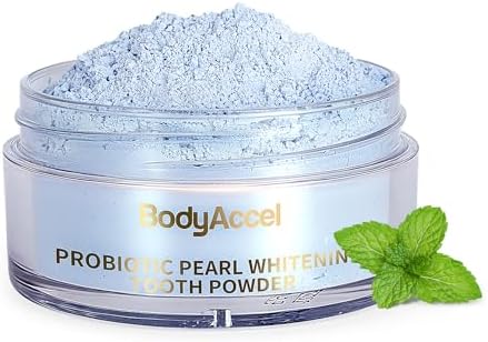 Teeth Whitening Powder Upgraded– Probiotic Pearl Whitening Tooth Powder, Fluoride-Free Toothpaste for Coffee & Tea Stain Removal, 360° Clean Teeth, Fresh Breath