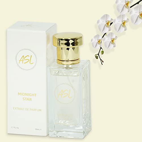 ASL Midnight Star Eau de Parfum Perfume for Men & Women – 50ml Unisex Perfume Spray with Long Lasting Sweet, Sensual Fragrance – Women & Men’s Fragrances