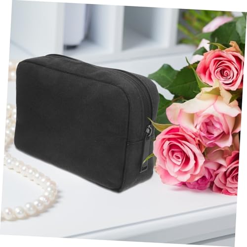 PLAFOPE Portable Electronic Organizer Bag for Travel with Splashproof Cloth Versatile Storage for Toiletries Cosmetics Data Cables Compact Lightweight Gadget Pouch for Men and Women