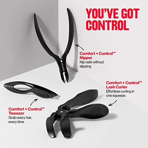 Revlon Comfort and Control Nail Nipper, Easy to Use Trimmer for Manicures, 1 Count