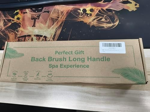 Back Brush Long Handle for Shower, 20.5” Back Bath Brush for Shower, Back Scrubber, Exfoliation and Improved Skin Health for Elderly with Limited Arm Movement, Disabled, Pregnant Women