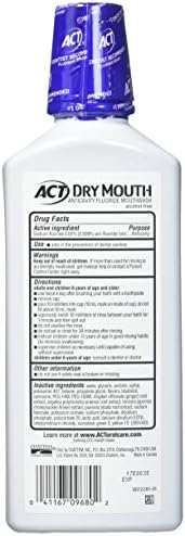 ACT Dry Mouth Mouthwash, Mint, 18 Fl Oz (Pack of 3)