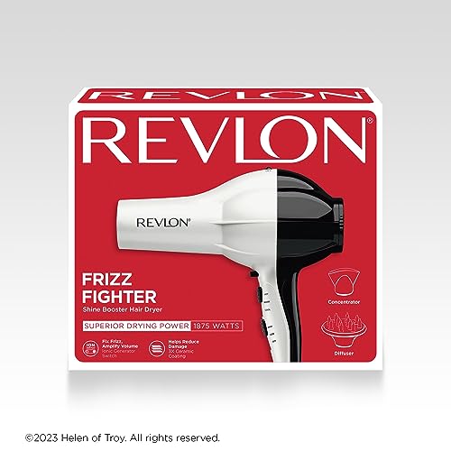 Revlon 1875W Shine Boosting Hair Dryer | Smooth Blowouts and Volume