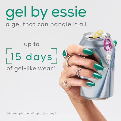 essie Gel Couture Nail Polish, Long Lasting Black Nail Polish, Vegan, Like It Loud, 0.46 fl oz