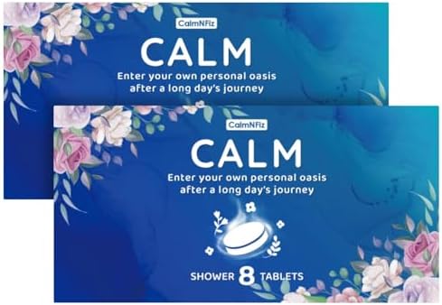 Shower Steamers 16 Pack-Bath Bombs with Organic & Natural Fragrances, Travel Essentials, Stocking Stuffers, Birthday Christmas Gifts for Women, Men, Mom and Teen Who Have Everything (Blue)