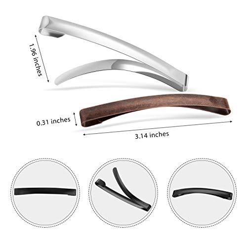 30 Pieces Open Center Metal Barrettes Anti-slip Metal Hair Clip for Women, Assorted Colors