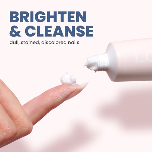 LONDONTOWN Mani Bright Nail Scrub - Brightening Nail Whitener for Hands & Feet to Combat Stains Discoloration Yellow Dullness, 1.5fl oz