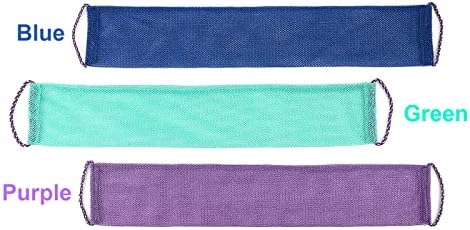 3 PCS African Exfoliating Net,African Net Sponge,Exfoliating Body Scrubber Back Scrubber for Shower,Exfoliating Washcloth African Net Bath Sponge Exfoliating Net for Men Women Daily Shower Bathing