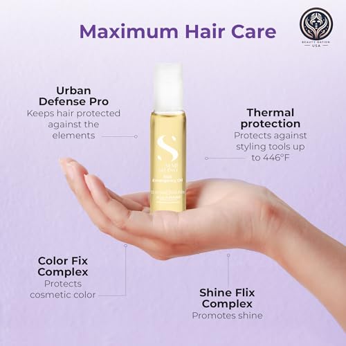 Alfaparf SOS Reconstruction reparative Emergengy oil, treatment for Damaged hair, Hair breakage, Strengthening 6 vials Bundle with Conditioning treatment cap by Beauty Nation