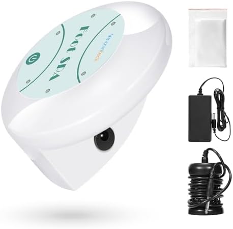 Portable Ionic Detox Foot Bath Machine, Ionic Detox Foot Spa Chi Cleanse with 5 Liners for Home Use Spa Club Salon or Holiday Travel Gift US Stock(Tub not Include)