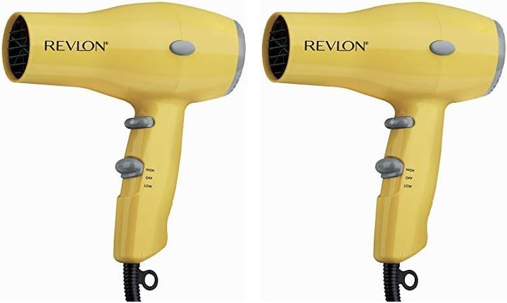 REVLON 1875W Compact Hair Dryer – Lightweight & Travel-Friendly | Yellow
