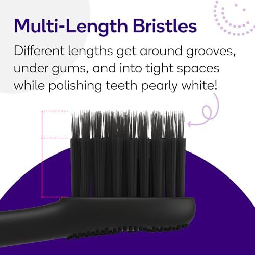 BURST Genuine Replacement Heads for Original Sonic Electric Toothbrush (Black/3 Pack) | Ultra Soft Bristles for a Deep Clean | Stain & Plaque Removal