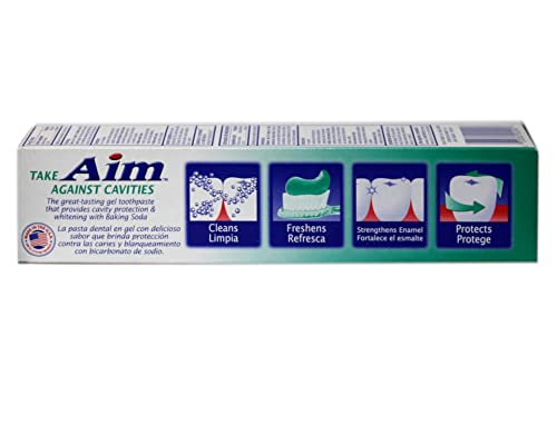 Aim Toothpaste 6 oz Tube (pack of 6) Fresh Mint gel