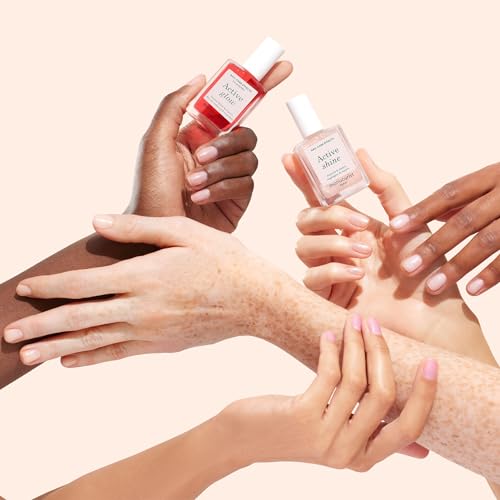 Manucurist Rainbow Active™ Full Range 5-Pack - Nail Care & Polish Set - No Lamp - 5 Treatment Nail Polish : Glow Raspberry, Glow Blueberry, Shine, Smooth, Bright - Beauty Gifts for Women