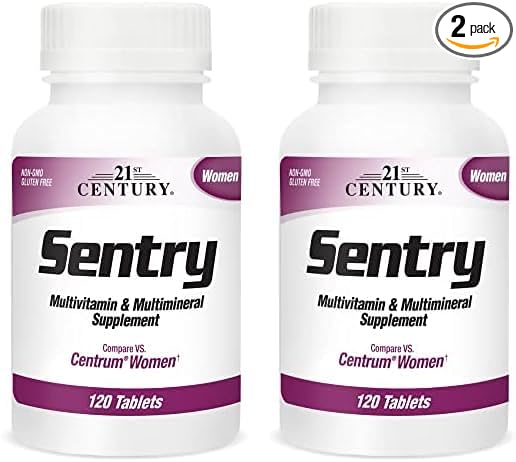 21st Century Sentry Women Multivitamin Tablets, 120 Count (Pack of 2)