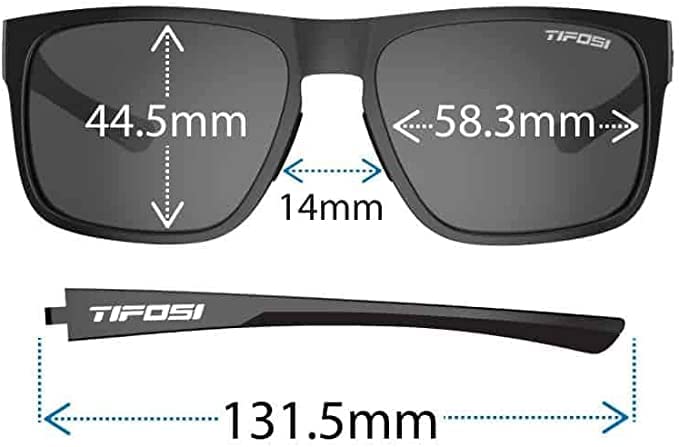Tifosi Optics Swick Sunglasses Bundle with Case and Eyewear Straps (Satin Black Crimson/Smoke Red Mirror)
