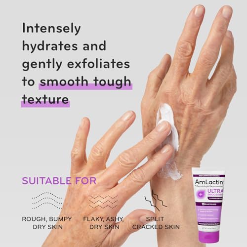 AmLactin Award-Winning Essentials Skin Care Set - Daily Nourish 12% Lotion, Ultra Smoothing Cream, Foot Repair Cream & Moisturizing Socks - Lactic Acid Moisturizer Gift Set for Whole-Body Skin Renewal