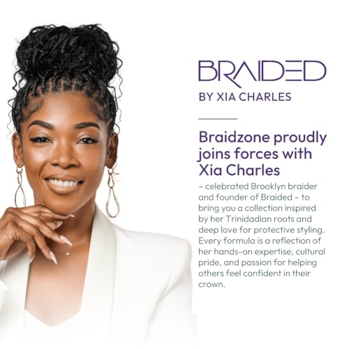 ORS Olive Oil Braidzone Braid Sheen Spray with Lavender, Acai & Biotin for Hair & Scalp Nourishment 10 Ounces (1)