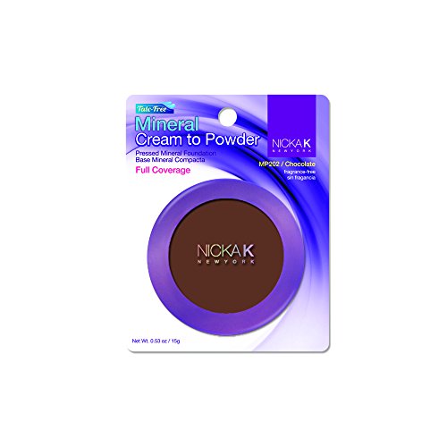 NICKA K New York Mineral Cream to Powder 0.53oz, MP202 Chocolate