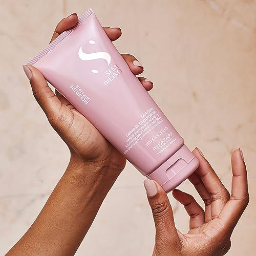 Alfaparf Milano Semi di Lino Moisture Nutritive Shampoo and Conditioner Set for Dry Hair - Sulfate Free Moisturizing Shampoo and Conditioner - Safe on Color Treated Hair - Adds Shine and Softness