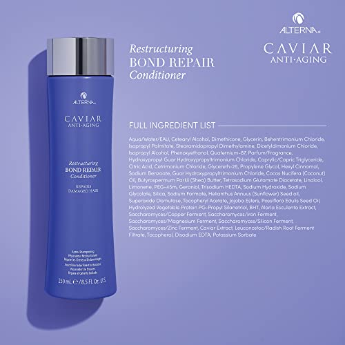 CAVIAR Anti-Aging Restructuring Bond Repair Conditioner | For Brittle, Damaged and Split Ends | Repairs, Strengthens & Protects Damaged Hair | Sulfate Free