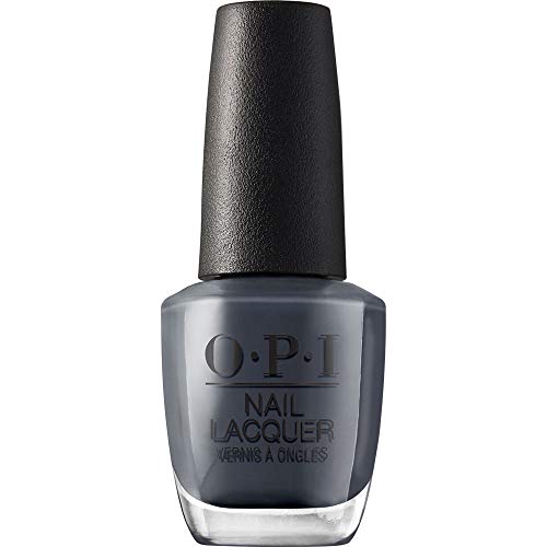 OPI Nail Lacquer Nail Polish | Opaque Dark Black & Gray Crème Chip Resistant Nail Polish | Vegan, Fast Drying, Streak Free