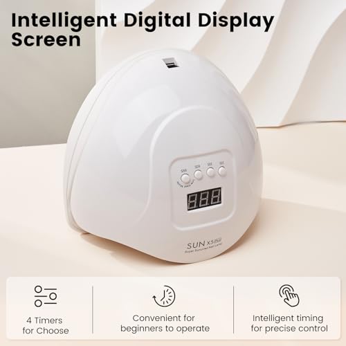 Acrylic Nail Kit for Beginners: Monomer Acrylic Nail Liquid Powder with Practice Hand U V Light Drill French Tips for Nail Starters with Everything Home Salon Gift Set