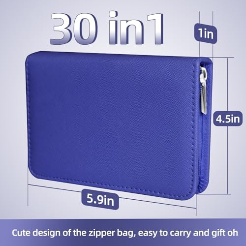 Manicure Set 30 in 1 Nail Clippers Set,Nail Manicure Kit for Women,RedFlow Toenail Clippers,Pedicure Kit,Pedicure Tools,Suitable for Travel Manicure Tools (Purple)