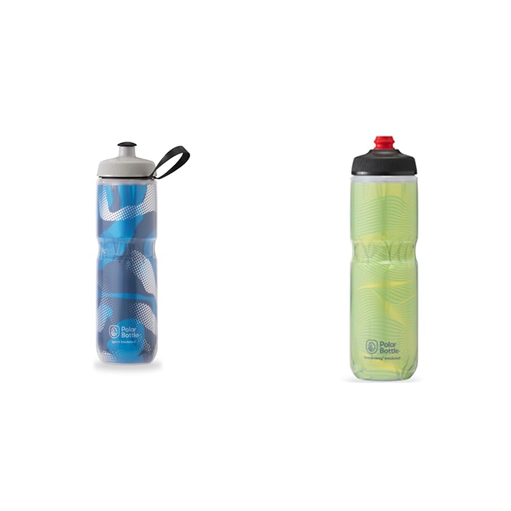 Polar 24oz & 24oz Breakaway Insulated Water Bottles for Gym, Cycling & Sports