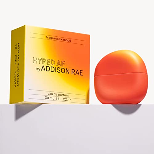 Addison Rae Fragrance Hyped - Luxury Perfume for Women -Woody Citrus Scent - Eau De Parfum -Notes of Mandarin, Blood Orange, Pomelo - Long Lasting Vegan Travel Cologne -Gift for Her - 1 oz EDP Spray