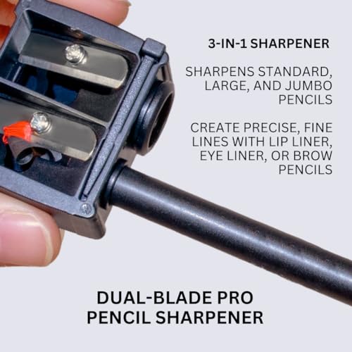 Mehron Makeup Pro-Pencil Dual Sharpener (Black)