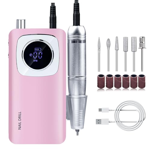 45000RPM Electric Machine Set With LCD Screen File Machine For Acrylic Gels Nails Manicures