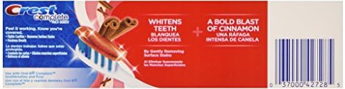 Crest Whitening Expressions Fluoride Anticavity Toothpaste, Cinnamon Rush, 6 oz