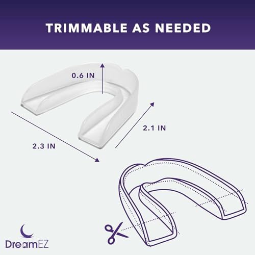 Anti Grinding Mouth Guard for Clenching Teeth at Night, Professional Dental Night Guard for Grinding and Bruxing, Made in The USA (1-Pack)