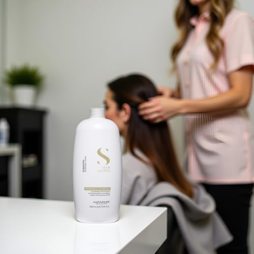 ALFAPARF MILANO Semi Di Lino Diamond Illuminating Conditioner - Moisturizing Conditioner For Normal and Color Treated Hair - Sulfate & Paraben Free Professional Hair Care