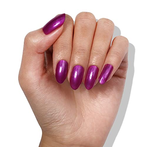 LONDONTOWN lakur Nail Polish - Chip-Resistant, Non-Toxic, Conditions & Hydrates Nails | Shimmery Grape Purple, Alexa, Let's Dance!, .40 fl oz