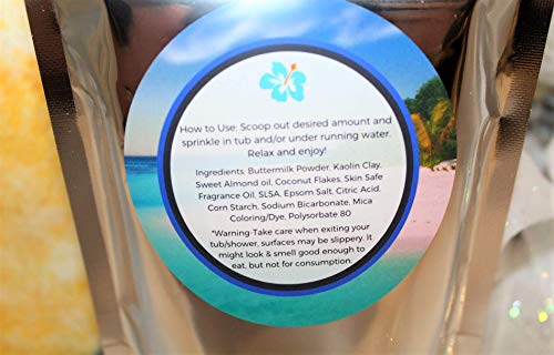 Bath Bomb Powder, Foaming Bath Dust, Stress Relief, Spa Gift, Bath Crumbles