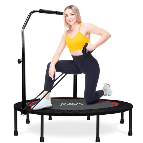 Exercise Trampoline for Adults 40" Exercise Workout Rebounder Trampoline with Handle, Max Load 330lbs