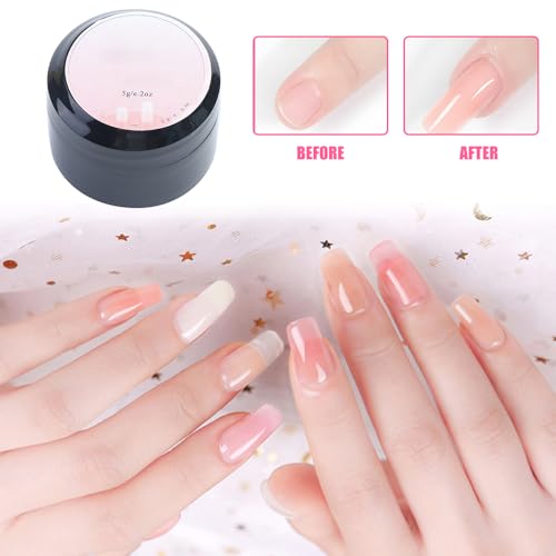 Nail Repair Protection Gel, Nail Repair Kit for Split Natural Nails, Instant Cracked Nail Repair Gel, Broken Nails Repair Kit for Natural Nails, Easy Quick Fix for Home Use