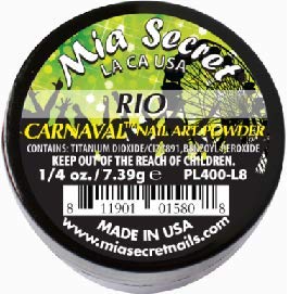 Mia Secret Nail Art Powder Carnaval Collection - .25 oz (Rio)