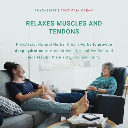 PhysAssist Soothing Foot Cream to Feet and Legs. 4 oz Jar