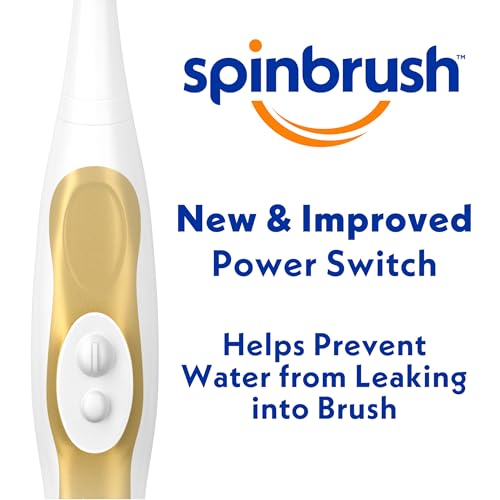 Spinbrush Pro+ Deep Clean, Battery Toothbrush for Adults, Soft Bristles, Batteries Included