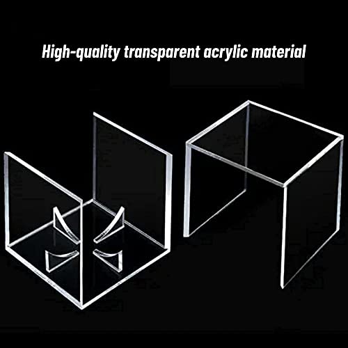 2 Pack Baseball Display Case, UV Protected Acrylic Boxes for Display,Clear Display Case Baseball Cube Memorabilia Showcase Autograph Ball Protector