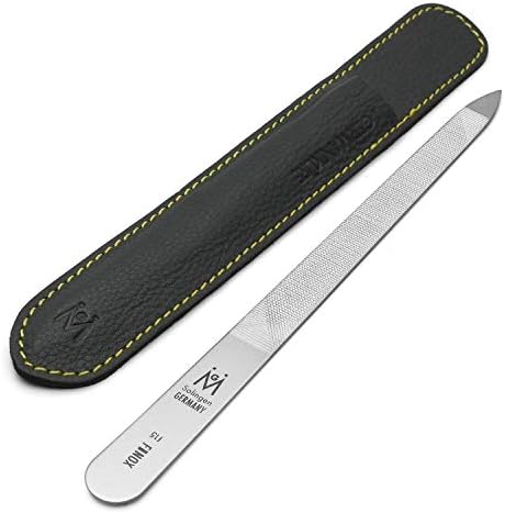 GERMANIKURE Original Triple Cut Metal Nail File, Double Sided FINOX Stainless Steel, Ethically Made in Solingen Germany
